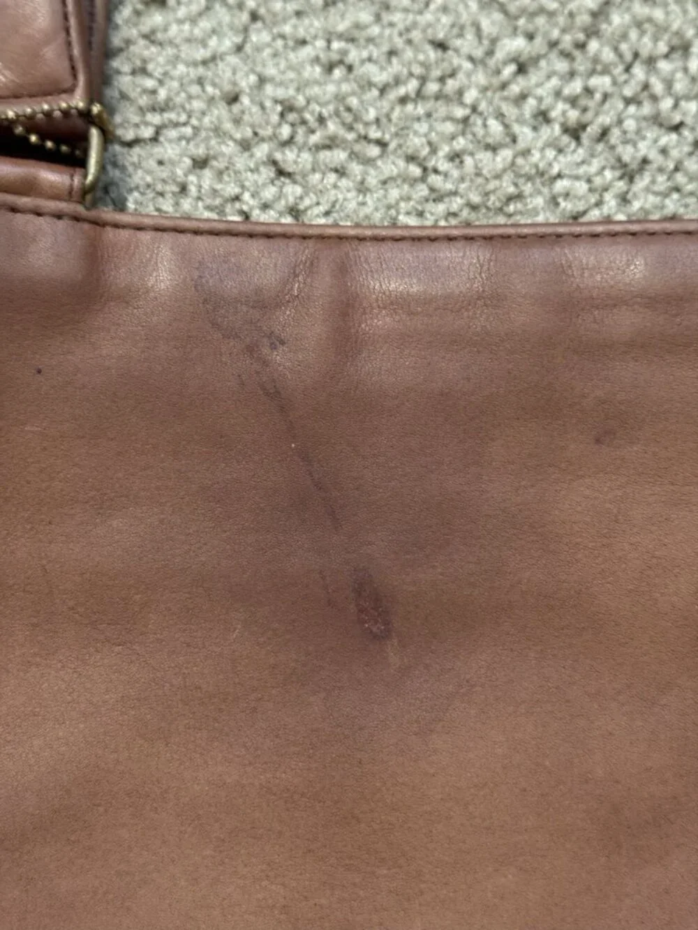 COACH VTG Late 80s Early 90s Brown Leather Tote XL Shopper Bag USA Made PROJECT